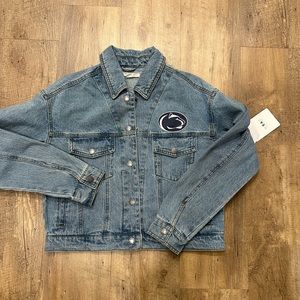 Penn State Jean Jacket Wear by Erin Andrews. NWT